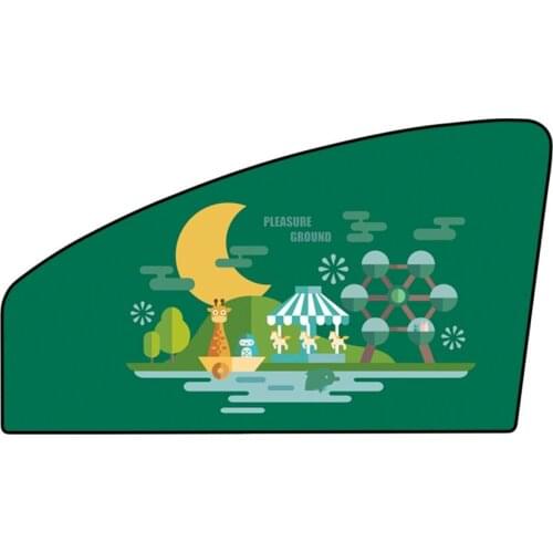 1PC Magnetic Car Side Window Sunshade Curtains Auto Windows Sun Visor Animal Pattern Blinds Cover Adjustable Sun Shade