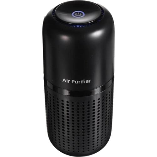 Mini Car Air Purifier 800Mah Battery Life USB Charging Low Noise Removal Of Formaldehyde PM2.5 For Home Office - Black