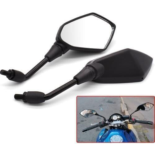 1 Pair Motorcycle Rear View Mirrors For yamaha aerox155 mt03 aerox 155 yz 125 fz8 xsr700 10mm 8mm Back Side Convex Mirror