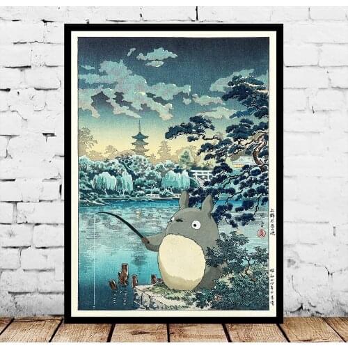 My Neighbor Totoro Japanese Art Japanese Anime Poster Canvas Painting