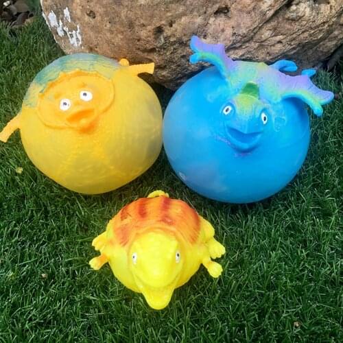 Inflatable Animal Vent Toy Creative Blowing Dinosaur Ball Anti Stress Relaxing Vent Toy Inflatable Animal Bobo Ball
