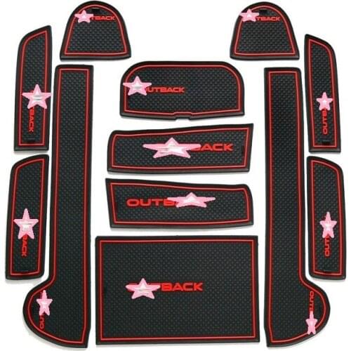 Non Slip Pad Interior Door Mats White Cup Pad ForOutback 2015 12Pcs/lot Teacup Pad YT-73008-3