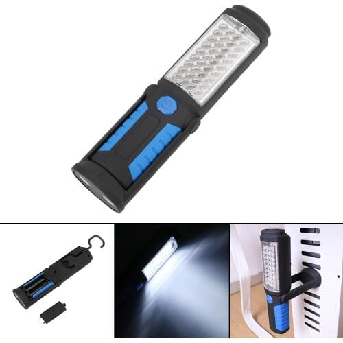 Portable FlashLight 36+5 LED Light Super Bright Mini Pen Pocket Work Lamp ABS Lights Magnet Torch Chip Battery Power Flash Light