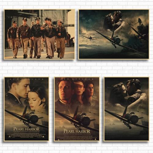 Pearl Harbor Classic Movie Kraft Paper Poster Bar Cafe Living Room Dining room