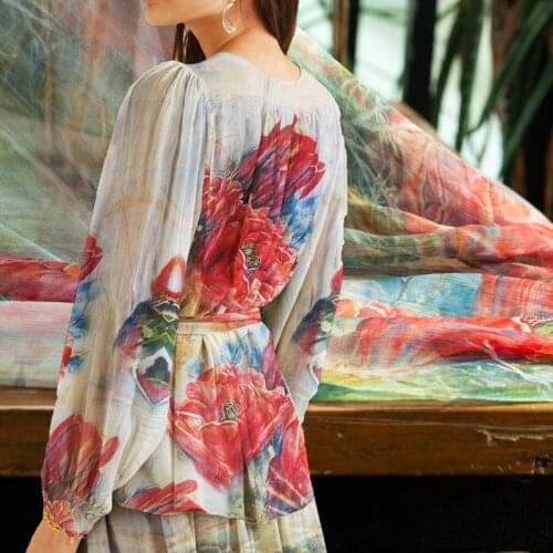 Romantic big floral pure silk crinkle Georgette fabric,thin and soft,transparent,sewing for dress,skirt,scarf,craft by the piece