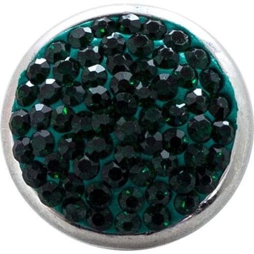 Changeable 18mm snaps with copper bottom and rhinestones fit ginger snaps jewelry BT2404-AP