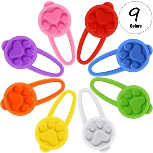 1/2pcs Pet Dog Night LED Flashlight Dog Cat Collar Glowing Pendant Safety Pet Leads Necklace Luminous Bright Decoration Collars