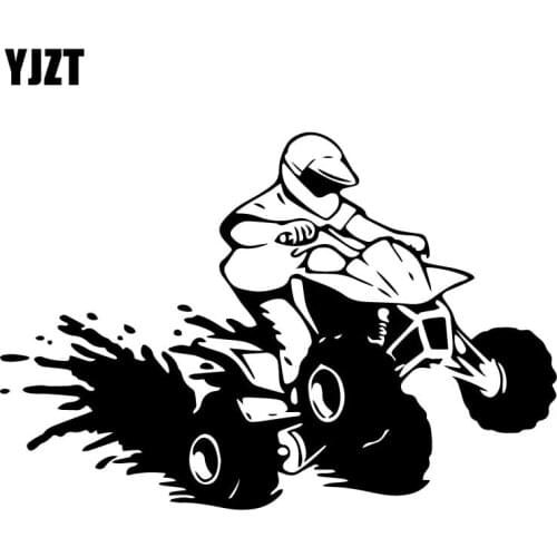 YJZT 18.3CM*12.3CM QUAD Decoration Vinyl Creative Car Stickers High-quality C31-0548