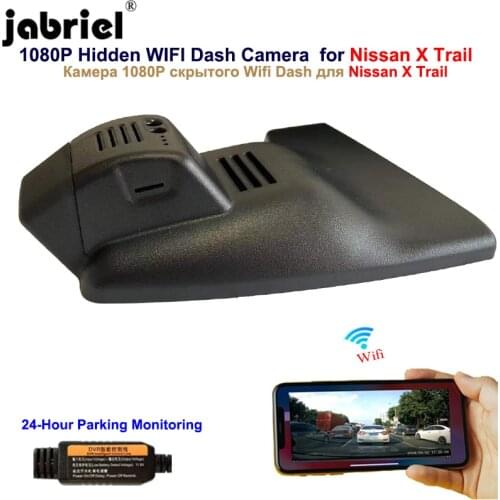Jabriel for Nissan x trail t30 t31 t32 2015 2016 2017 2018 2019 2020 mirror cover android Hidden Wifi 1080P Dash cam car camera