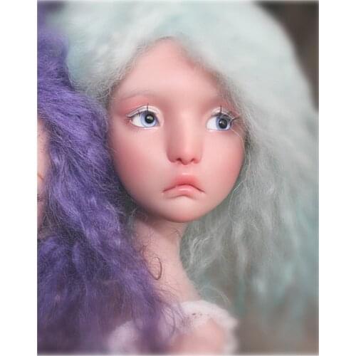 Ellans 1/4 female bjd female doll give eyeball joint doll gift