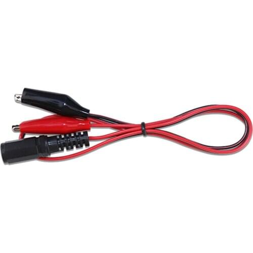 DC Female Jack Connector Alligator Clips Crocodile Wire 12V Power Cable To 2 Alligator Clip Connected Voltage 5.5*2.1mm