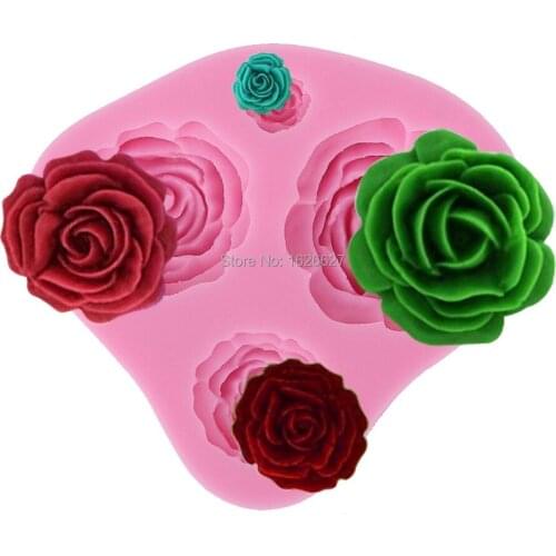 Rose Silicone Mold Flower Popular Style Soap Mold Fondant Cake Decorating Tools High Quality