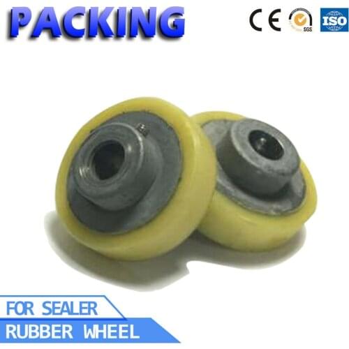 1Pcs Rubber Wheel Pad Replacement For FR-900 Continuous Sealing Machine Parts of Yellow