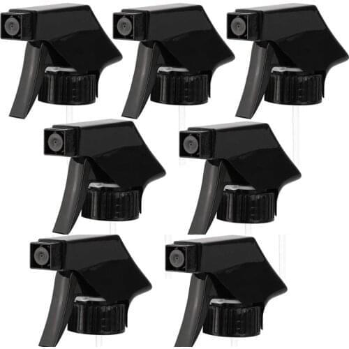 100Pcs Black Trigger Sprayer Pump Fine Mist Stream Sprayer Replacement Spray Nozzles for 8oz / 16oz Boston Round 28/400 Neck