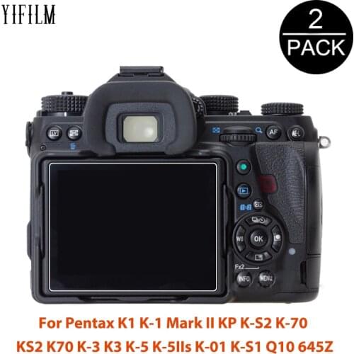 2Pcs Tempered Glass For Pentax K1 K-1 Mark II KP K-S2 K-70 KS2 K70 K-3 K3 K-5 K-5IIs K-01 K-S1 Q10 645Z Camera Screen Protector