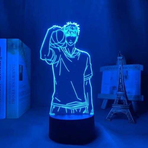 3d Lamp Anime Kuroko No Basuke Taiga Kagami Figure Led Light for Bedroom Decor Nightlight Manga Birthday Gift Led Night Light