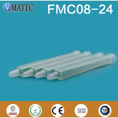 Free Shipping 5Pcs Quality Green Resin Static Mixer FMC08-24 Mixing Nozzles Mouth Silicone Mixer Tube Nozzle