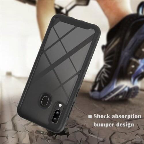 10pcs/lot 360 Full Body Slim Armor Phone Case Front Frame For Samsung Galaxy A01 Core A10S A20 A20S A30 A30S A20E A50 A50S M10