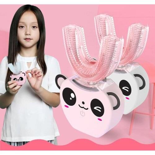 Smart U 360 Degrees Kids Sonic Electric Toothbrush Music Silicon Automatic Ultrasonic Teeth Tooth Brush Cartoon Pattern Children