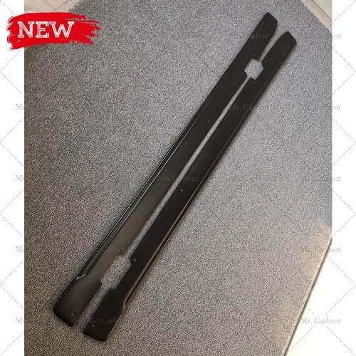 FOR COOPER S MINI F56 3DOOR DUELL-AG STYLE BLACK FIBERGLASS SIDE SKIRT TRIM BODY KIT MINI F56 FRP SIDE BOTTOM BOARD
