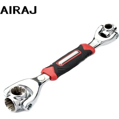 AIRAJ 8/52-in-1 Tiger Wrench Hand Tools Socket Works with Spline Bolts Torx 360 Degree 6-Point Universial Car Repair Spanner