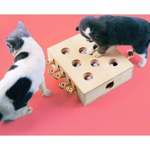 Cat Hit Gophers toys Interactive Catch Mouse Game Machine Tease Cat Toys Pet Interactive Supplies Cat punch Scratcher CW211