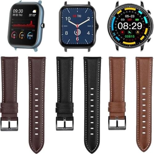 Leather Bracelet For Colmi P8 Plus/Mix/Pro/Se V31/V11/V23/P12/P10/P9 Watchband Smart Watch Strap Leather Replacement Wristband