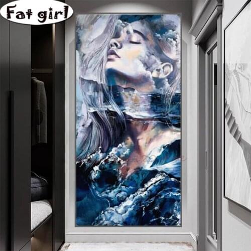 Beauty 5D Diamond Painting Abstract Art Wall Decoration Poster Diy Square Round Drill Cross Stitch Mosaic Embroidery Handmade