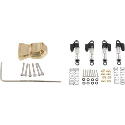 Differential Cover Bridge Axle Cover for 1/24 Axial SCX24 90081 & for Axial SCX24 90081 1/24 Metal Shock Absorber Damper