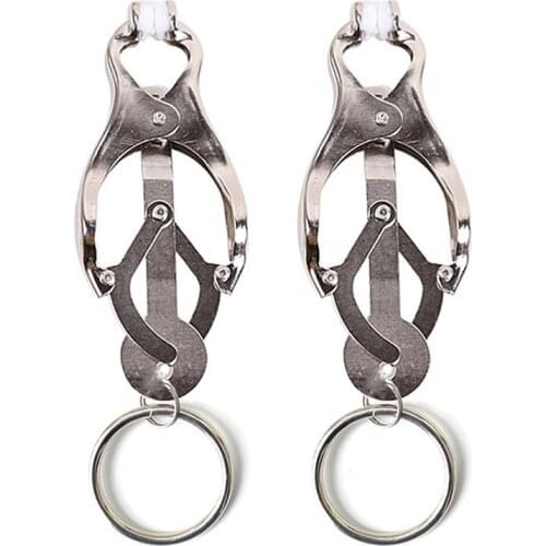 Female Breast Massager Nipple Clips Rings Labia Breast Nipple Clamps Sex Bondage Exotic Accessories Sexy Toys