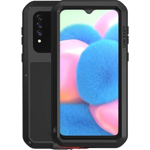 Love Mei Metal Case For Samsung Galaxy A30s Armor Shockproof Phone Cover For Samsung Galaxy A30s Rugged Full Body Anti-fall Case