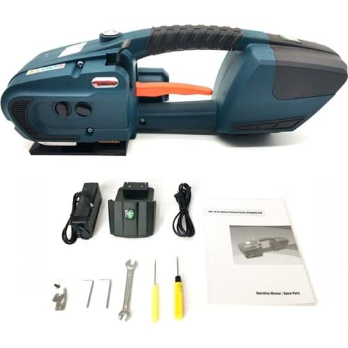 Portable Two Battery PET PP Handheld Electric Strapping Machine Automatic Packaging Tool JDC
