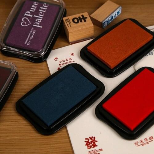 Retro Color Stamp Pads Washable Ink Pads For Kids Craft Ink Stamp Pads For Rubber Stamps Paper Scrapbooking Wood Fabric New 2021