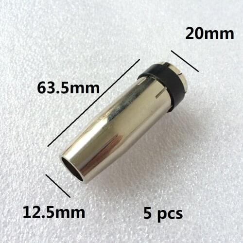 5 PCS MB24-24KD MIG/MAG Welding Nozzle shield cup for Binzel style welding torch