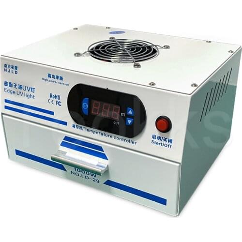 1000W Edge UV Light Intelligent Timing Function LED UV Curing Oven Curing Light For Mobile Phone Motherboard PCB Repair Tools