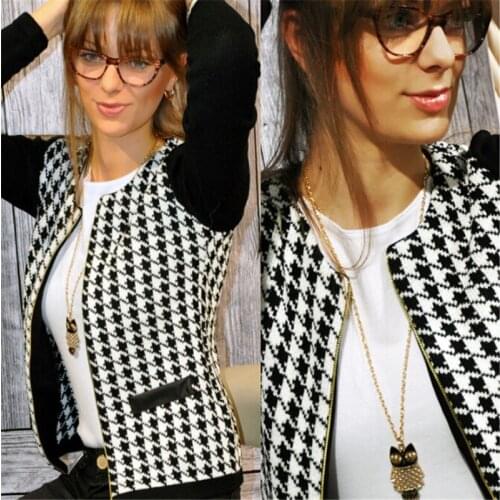 New women in Europe and America temperament Hot Sale New Arrivals New Women Autumn Spring Long Sleeve Jacket Short Coat JK242