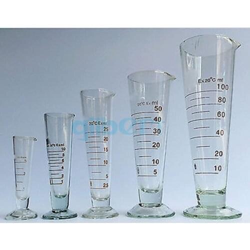 1000ml Lab Glass Footed Apothecary Measuring Beaker Conical Graduated With Spout