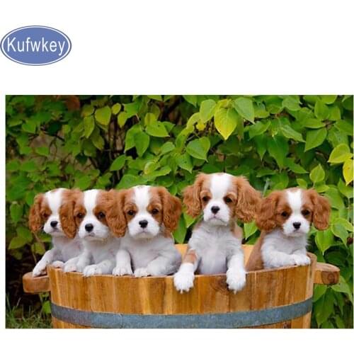 5d diy diamond painting Cavalier King Charles Spaniel diamond Embroidery,diamond mosaic,diamant painting cross stitch,home decor