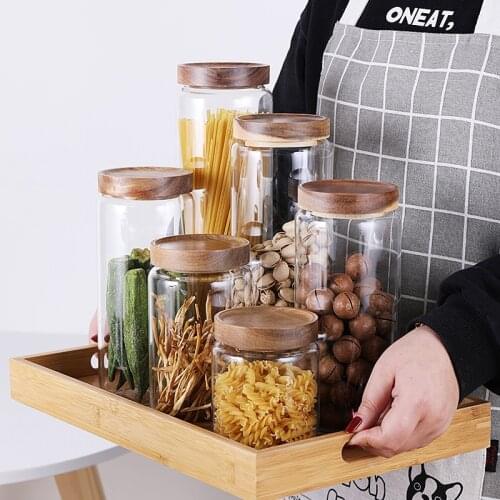 Candy Jar For Spices Glass Transparent Container Glass Jars With Lids Cookie Jar Kitchen Jars And Lids For Kitchen Deacs