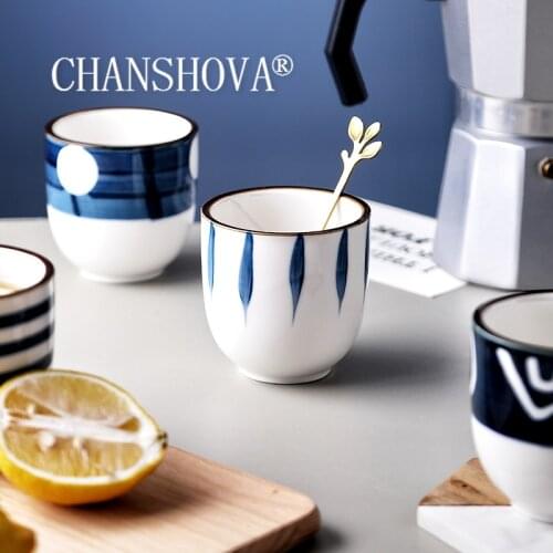 CHANSHOVA 150ml Traditional Hand Painted Ceramic Teacup China Porcelain Small and Large Personality brief Coffee Tea Cups H047