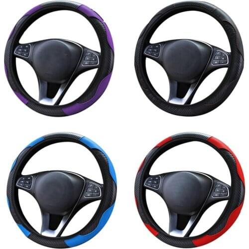 Car Steering Wheel Cover Breathable Non-Slip Steering Covers Internal Accessories Suitable for Car Decoration