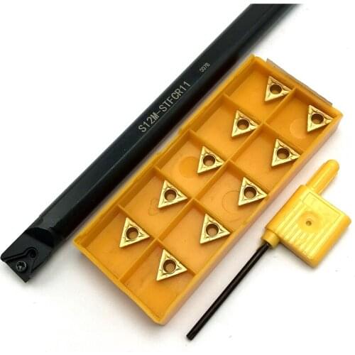 S10K-STFCR11 S12M-STFCR11 S16Q-STFCR11 S20Q-STFCR11 Internal Turning Tool Holder +TCMT110204 Carbide Insert Cutting Tools Set