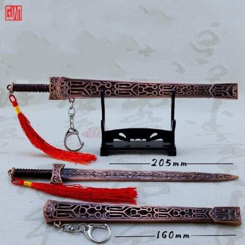 Zhao Sis Red Fire Sword With Scabbard Weapon Model Ancient Sword Collection Handicraft Pendant Around The Film And Television