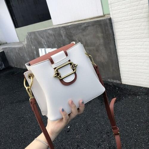 Small Bag Baitao Fashion 2019 New Korean Chain Student Bucket Slant Bag