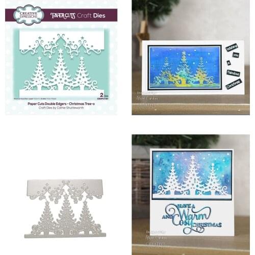Christmas tree lace Metal cutting dies cross stitch scrapbooking diesstencil Holiday card christmas new cutting dies for new2021