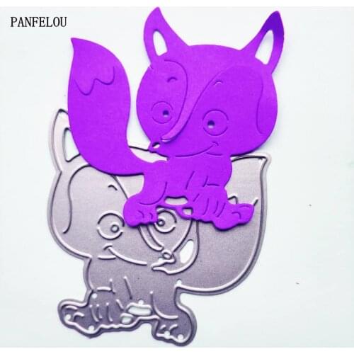 PANFELOU coquette fox Scrapbooking DIY album Easter wedding cards paper die metal craft stencils punch cuts dies cutting