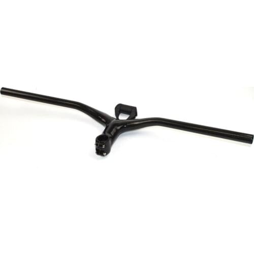 Full Carbon bike handlebar MTB bicycle Integrated with Stem computer holder mount 3k matte 580-720mm rise hand bars bike parts