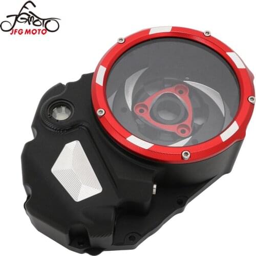 Motorcycle Transparent Clear Clutch Cover Protection Stator Protector For Ducati Diavel /X 1200 1260 2016 2017 2018 2019 2020