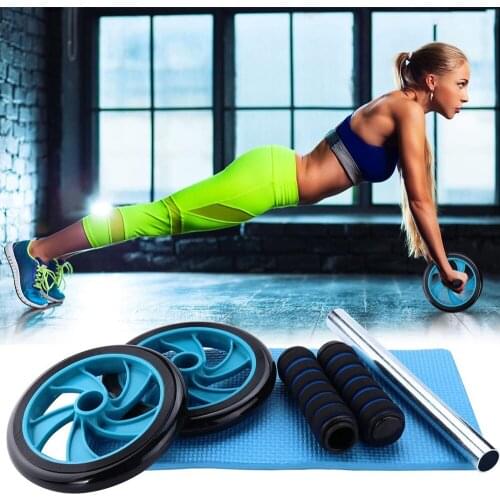 Abdominal Roller AB Wheel Abdominal Trainer Knee Pad Mat Abdominal Trainer Exercises Abdominal, Muscular And Back Muscles