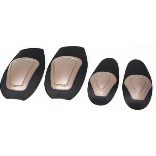 Tactical Knee and Elbow Protector Pad For Paintball Airsoft Combat Uniform Military Suit, 2 knee pads & 2 elbow pads/Set